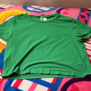 H&M Green Crop Top